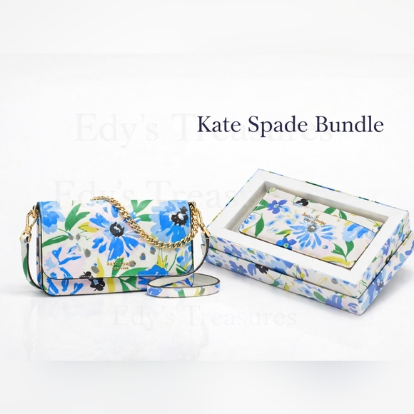 kate spade Handbags - NWT Kate Spade Floral Crossbody + Matching Card Holder Set – Retail $448